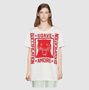 Gucci short sleeve t-shirt soave amore print
